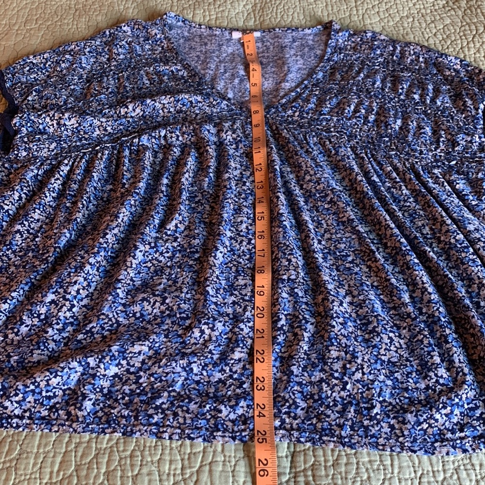 ANA V-Neck Short Sleeve Babydoll Top Size XXL - Picture 8 of 11